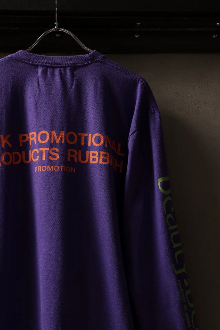 beauty : beast x 20471120 COLLABORATION L/S TEE _3 (PURPLE x GREEN) - Image 4