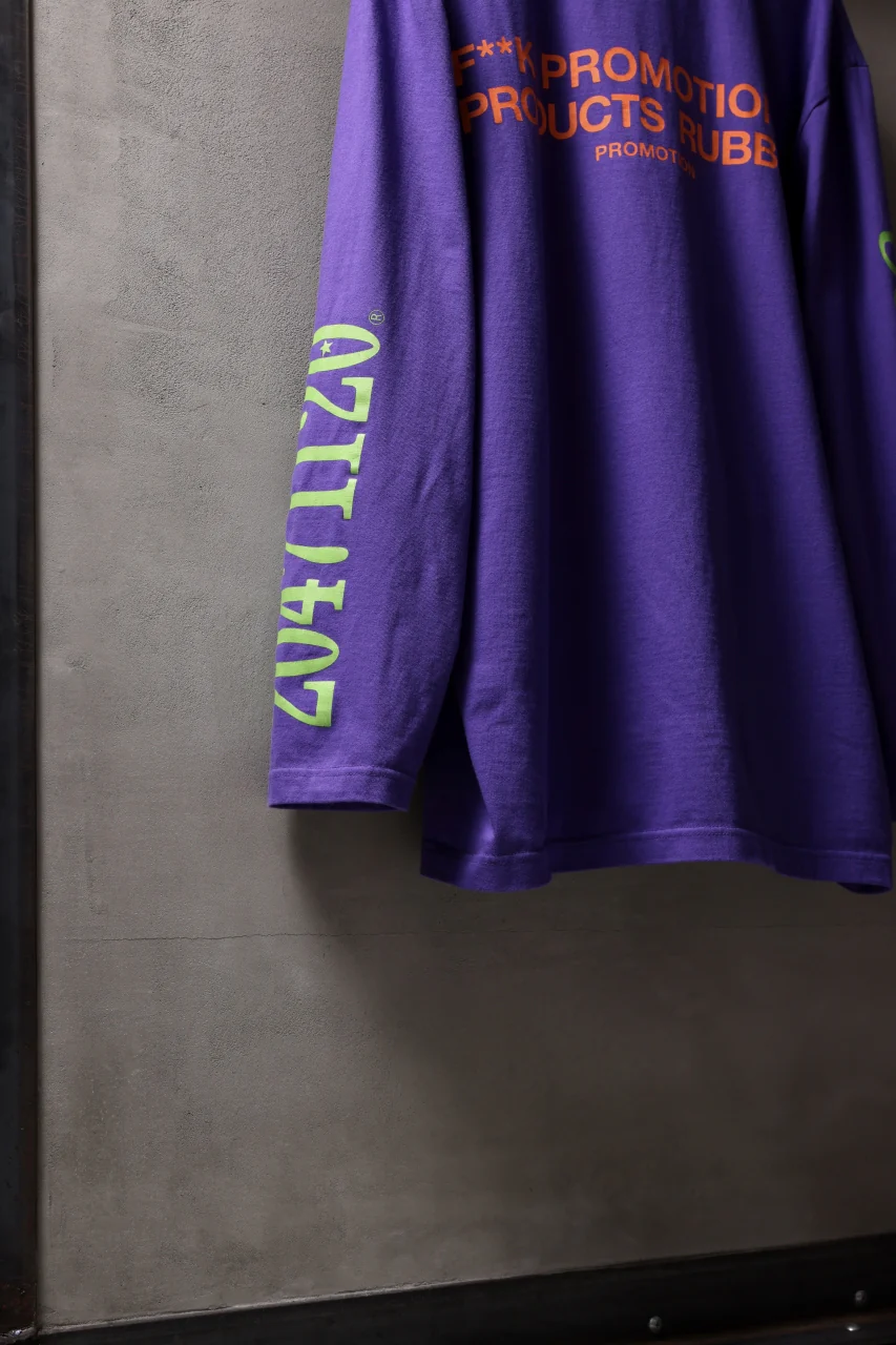 beauty : beast x 20471120 COLLABORATION L/S TEE _3 (PURPLE x GREEN) - Image 6