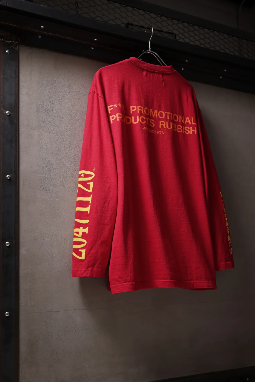 beauty : beast x 20471120 COLLABORATION L/S TEE _3 (RED x YELLOW) - Image 10
