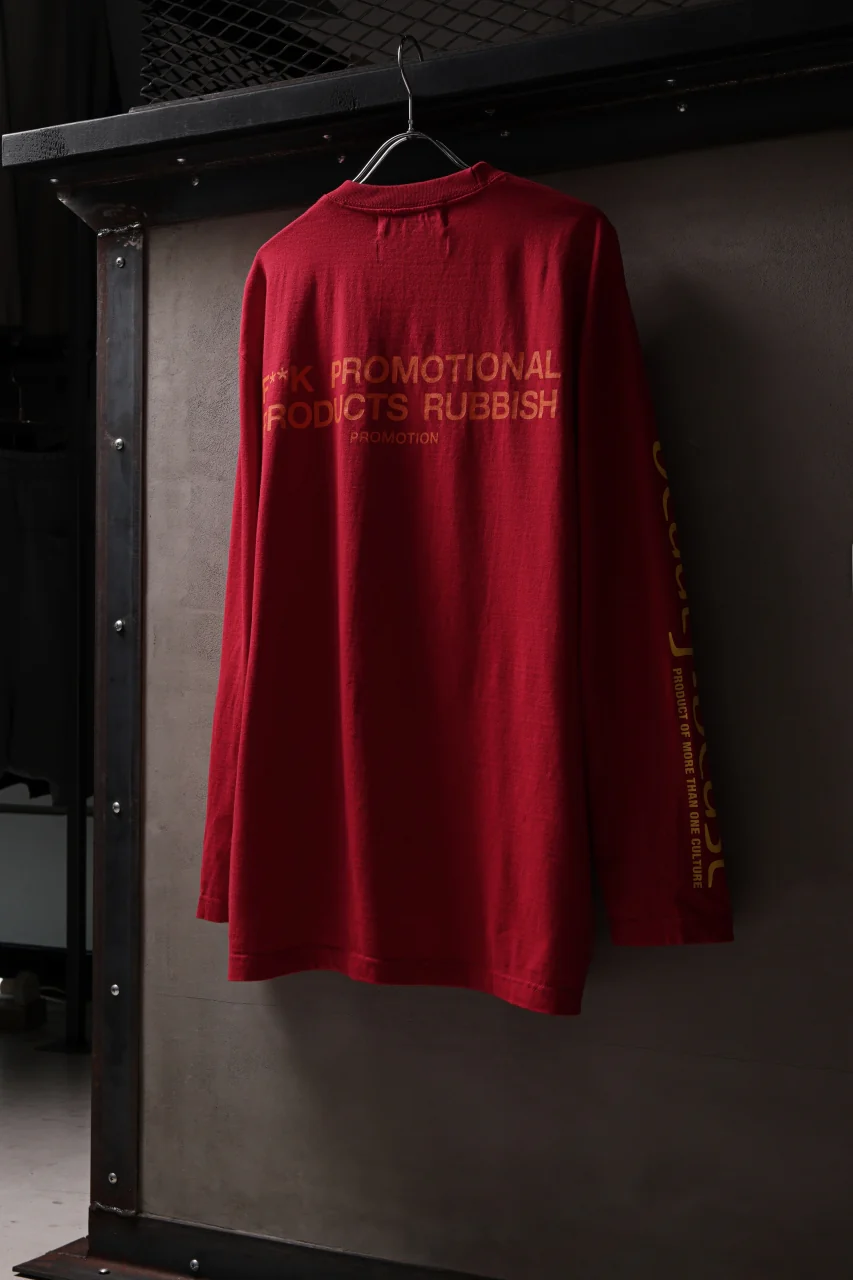 beauty : beast x 20471120 COLLABORATION L/S TEE _3 (RED x YELLOW) - Image 11
