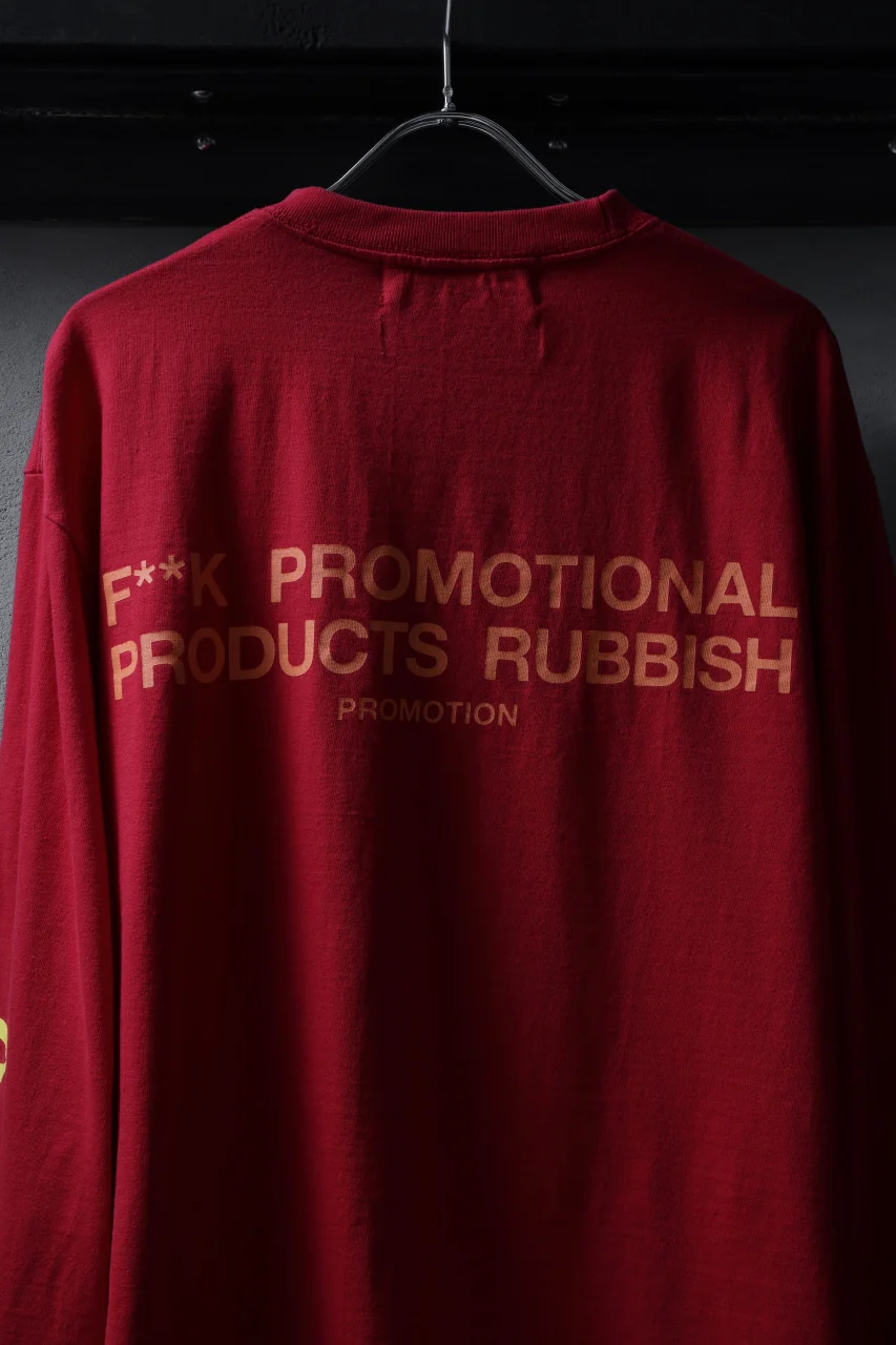 beauty : beast x 20471120 COLLABORATION L/S TEE _3 (RED x YELLOW) - Image 13