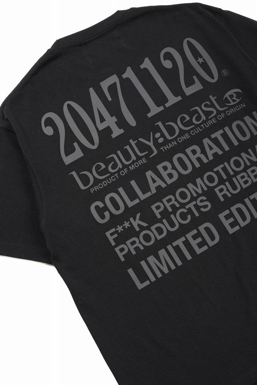 beauty : beast x 20471120 COLLABORATION S/S TEE _3 (BLACK) - Image 8