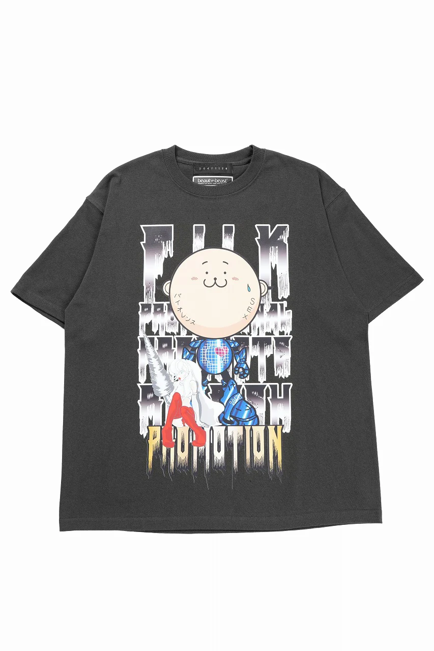 beauty : beast x 20471120 COLLABORATION S/S TEE _3 (SUMI BLACK)