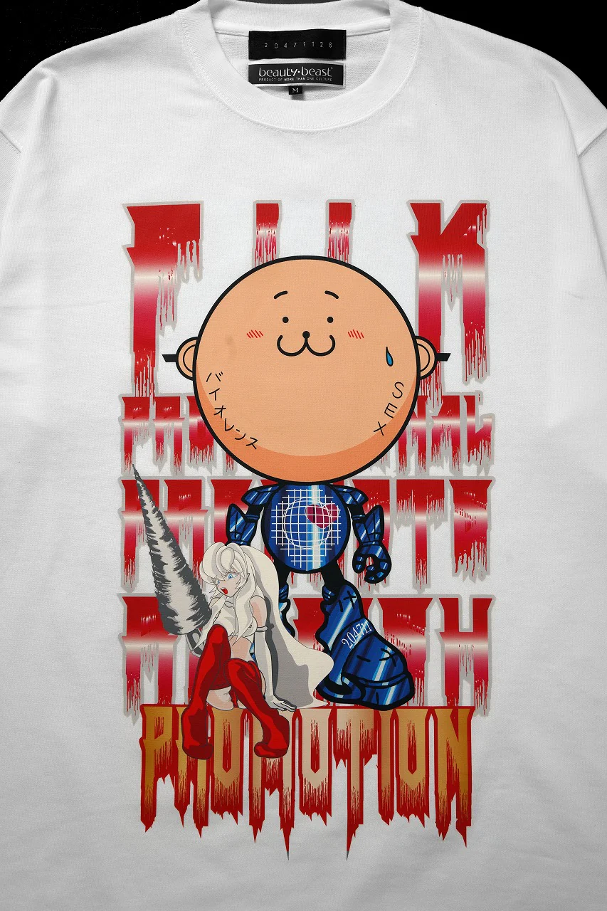 beauty : beast x 20471120 COLLABORATION S/S TEE _3 (WHITE) - Image 3