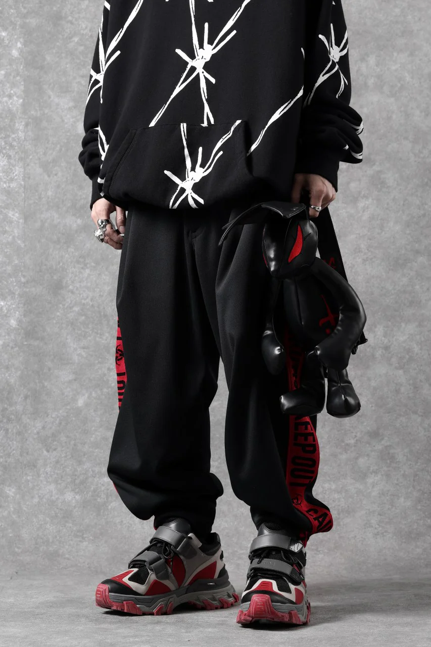 beauty : beast x CVTVLIST KEEP OUT TRACK PANTS (BLACK) - Image 3