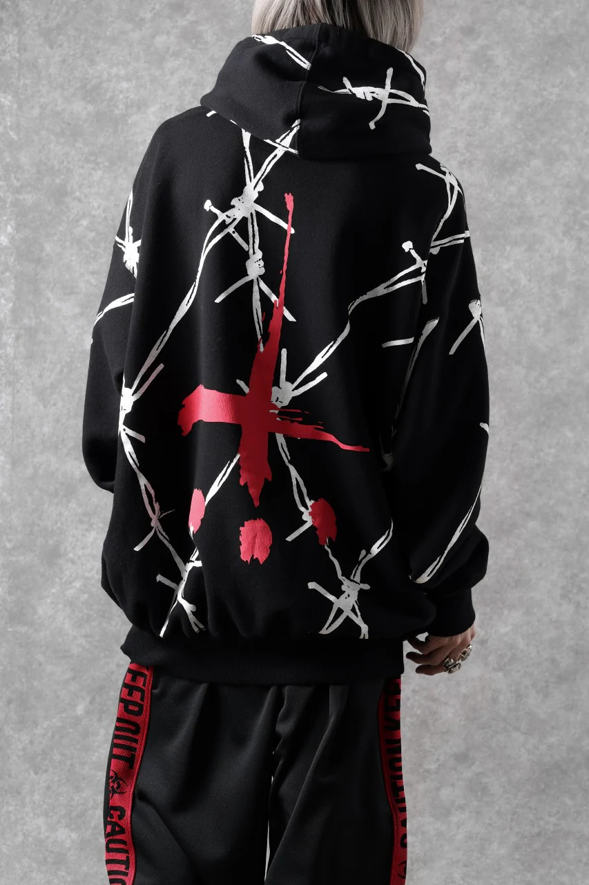 beauty : beast x CVTVLIST P.O HOODED "BARBED WIRE" (BLACK) - Image 21