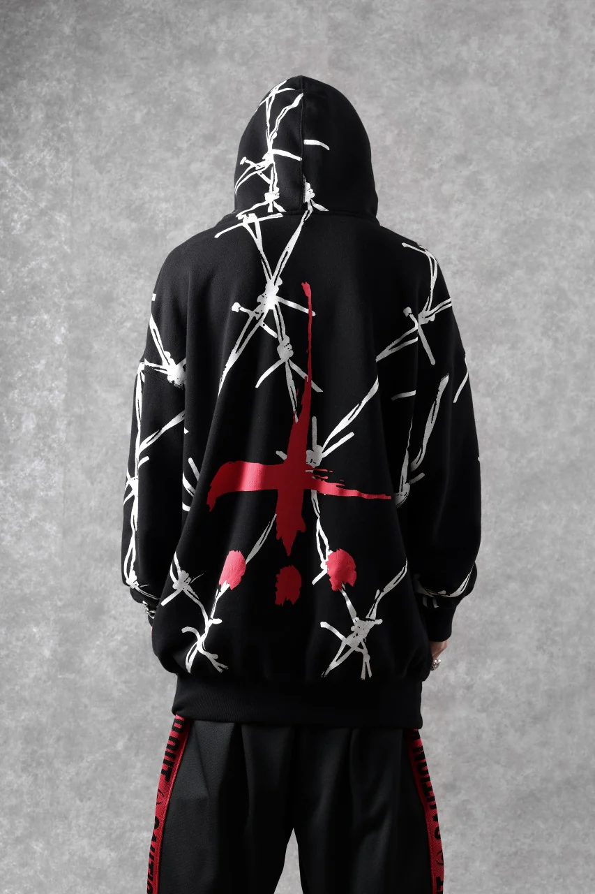 beauty : beast x CVTVLIST P.O HOODED "BARBED WIRE" (BLACK) - Image 22