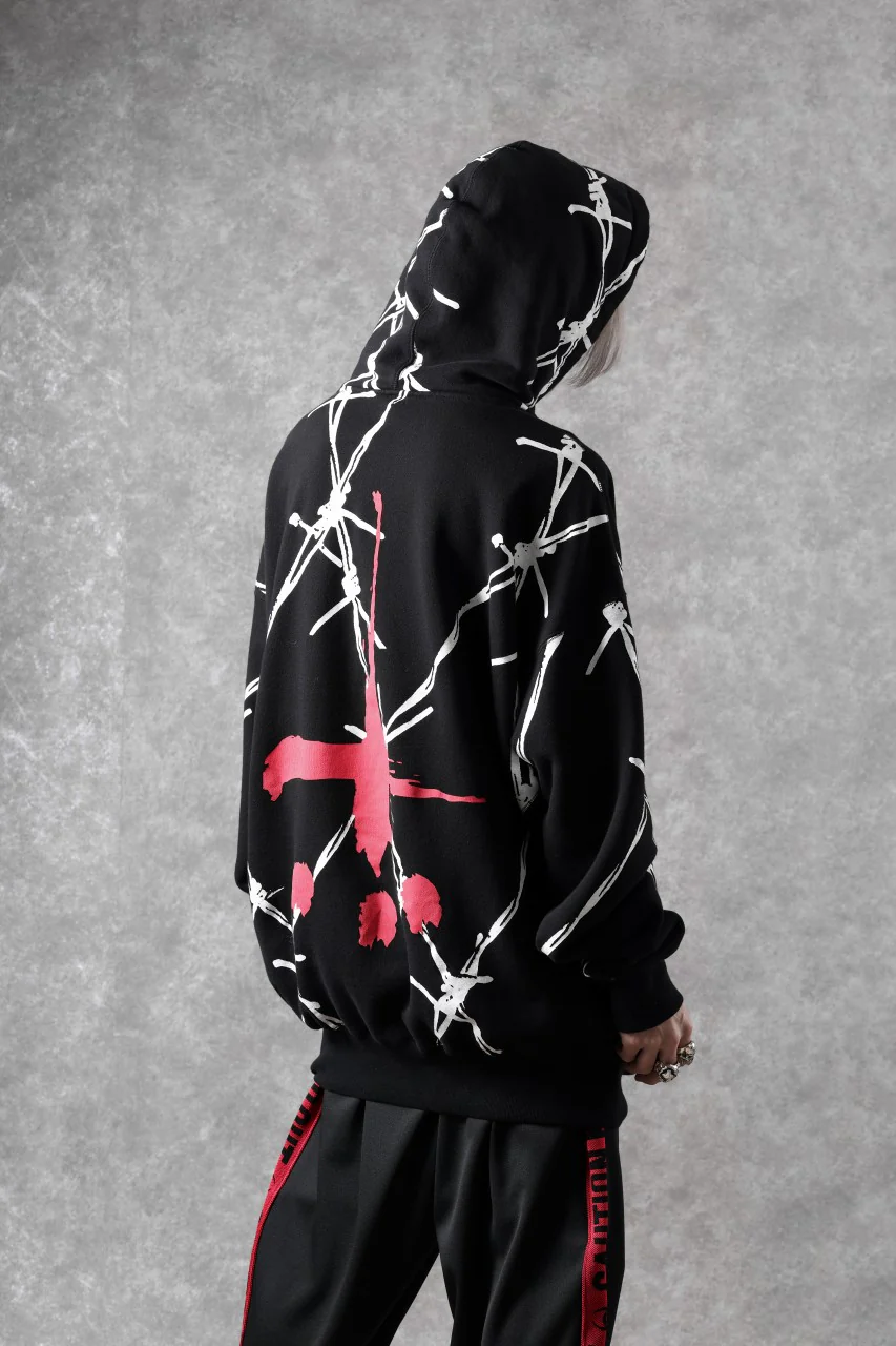 beauty : beast x CVTVLIST P.O HOODED "BARBED WIRE" (BLACK) - Image 23