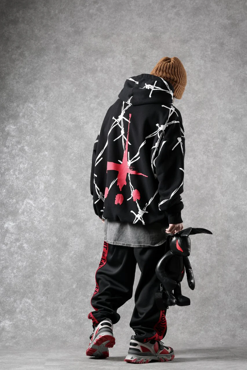 beauty : beast x CVTVLIST P.O HOODED "BARBED WIRE" (BLACK) - Image 29