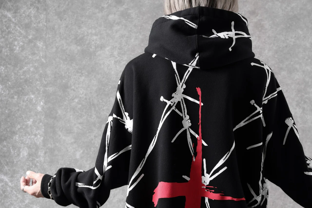 beauty : beast x CVTVLIST P.O HOODED "BARBED WIRE" (BLACK) - Image 35