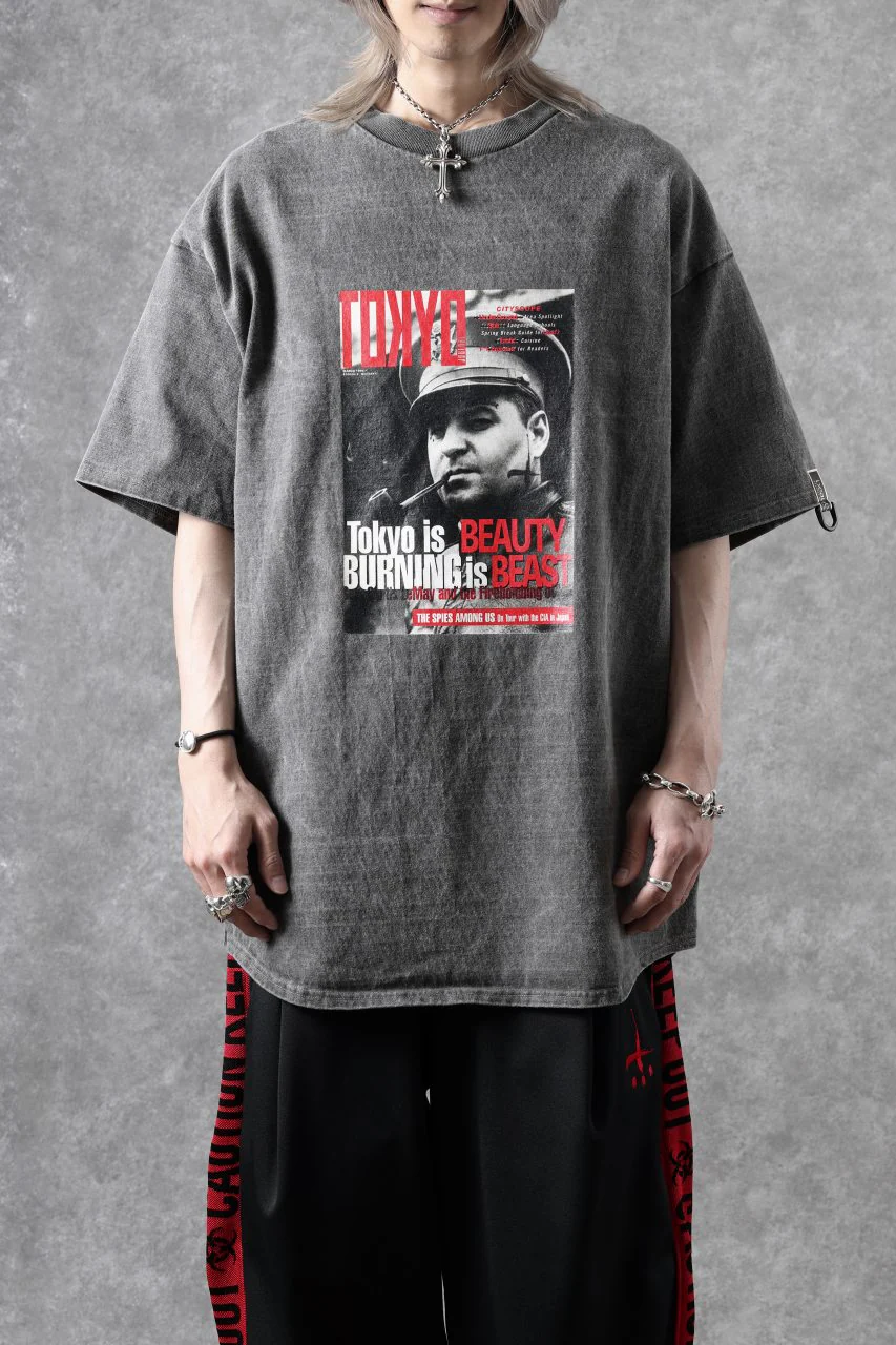 beauty : beast x CVTVLIST S/S TEE "TOKYO BURNING" (G.BLACK) - Image 14