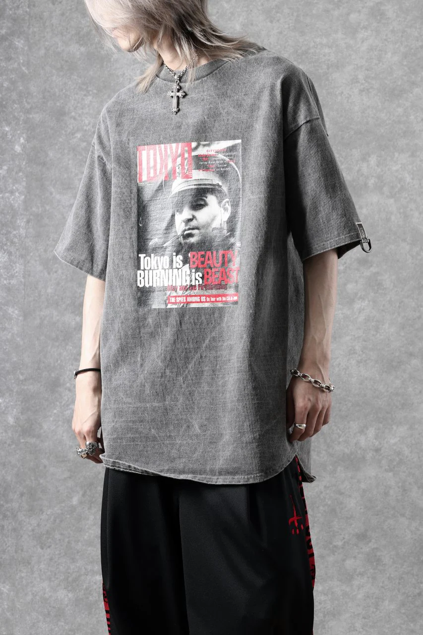 beauty : beast x CVTVLIST S/S TEE "TOKYO BURNING" (G.BLACK) - Image 15