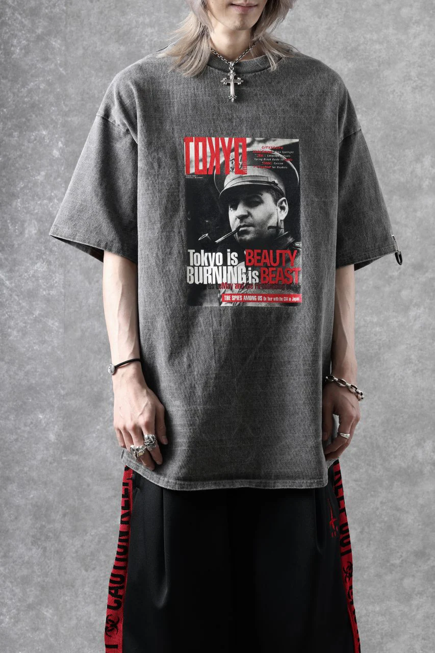 beauty : beast x CVTVLIST S/S TEE "TOKYO BURNING" (G.BLACK) - Image 16