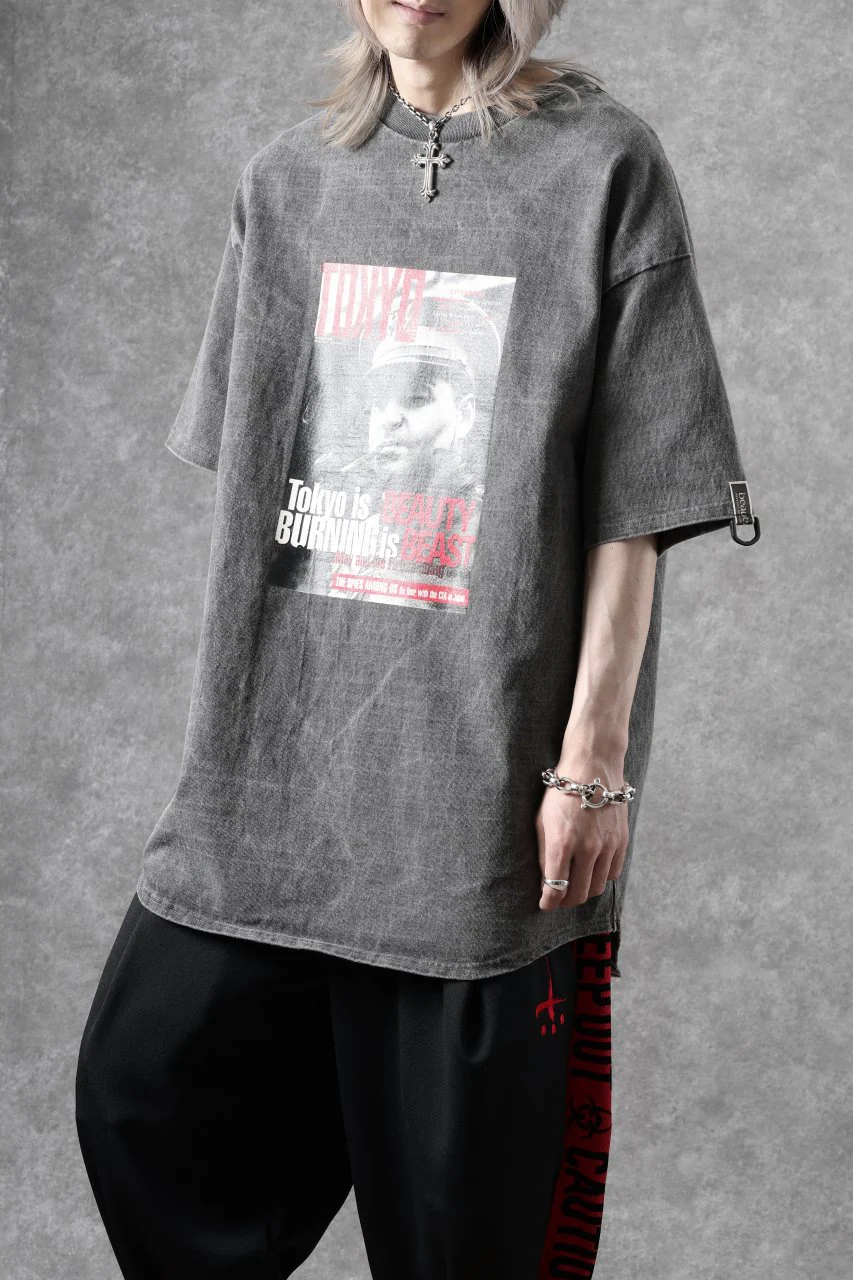beauty : beast x CVTVLIST S/S TEE "TOKYO BURNING" (G.BLACK) - Image 18