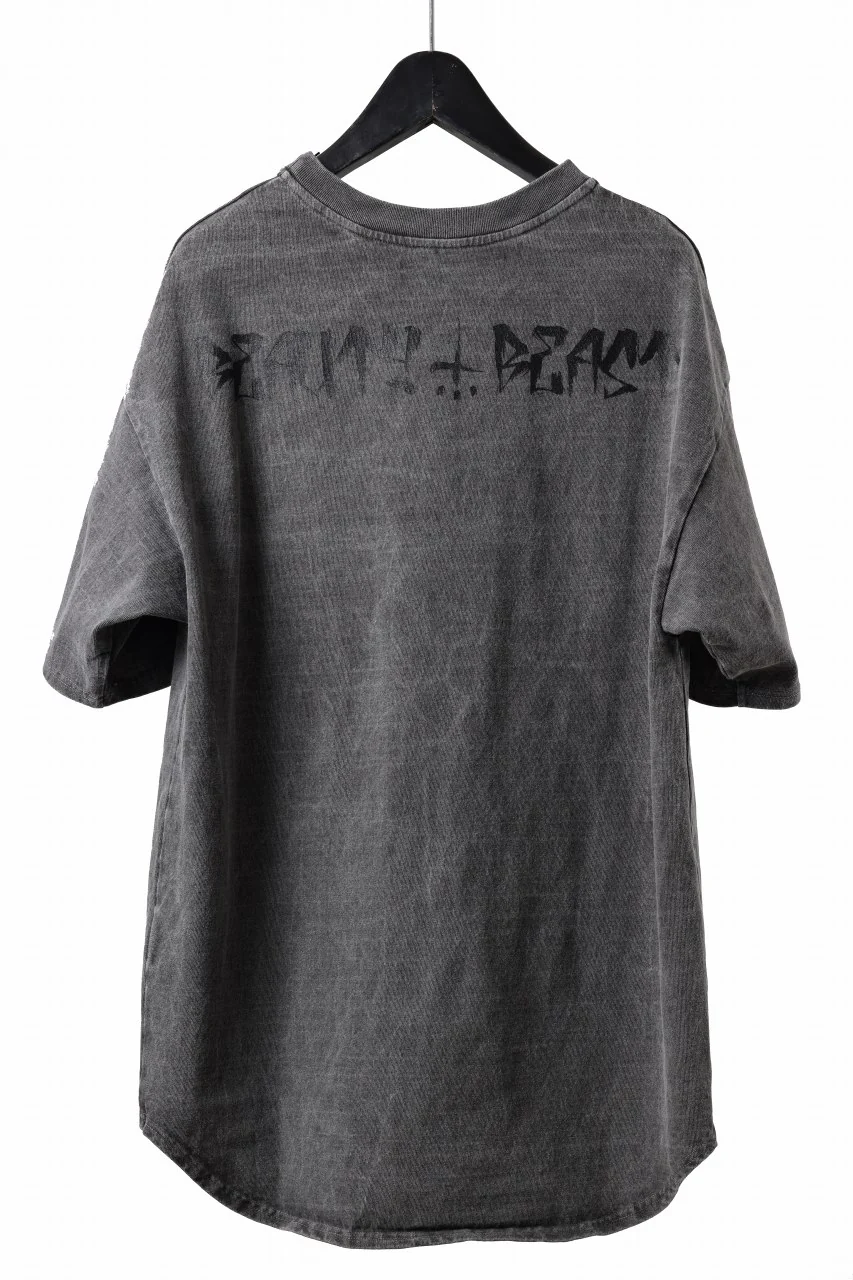 beauty : beast x CVTVLIST S/S TEE "TOKYO BURNING" (G.BLACK) - Image 3