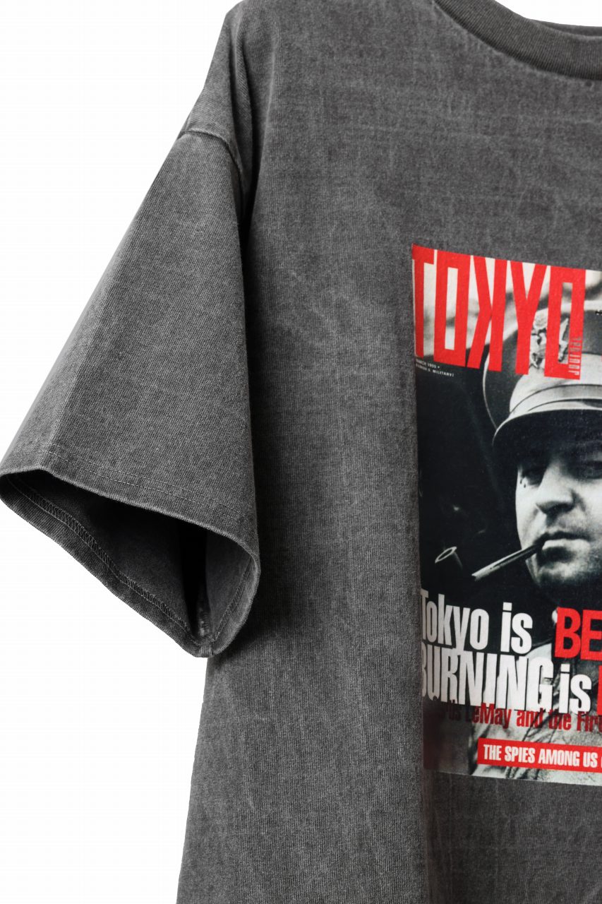 beauty : beast x CVTVLIST S/S TEE "TOKYO BURNING" (G.BLACK) - Image 6