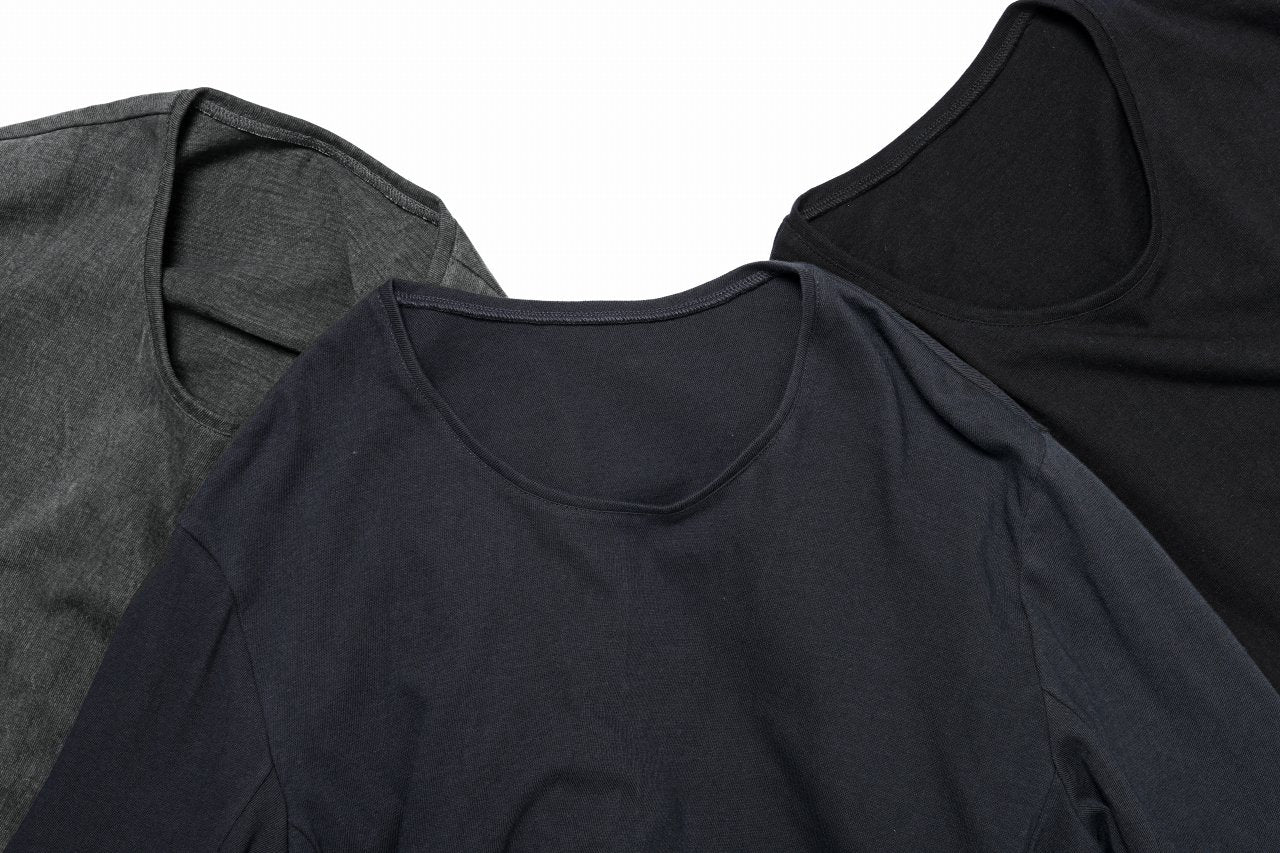 black crow x LOOM exclusive long sleeve tops / sumi dyed cotton jersey (carbon) - Image 28