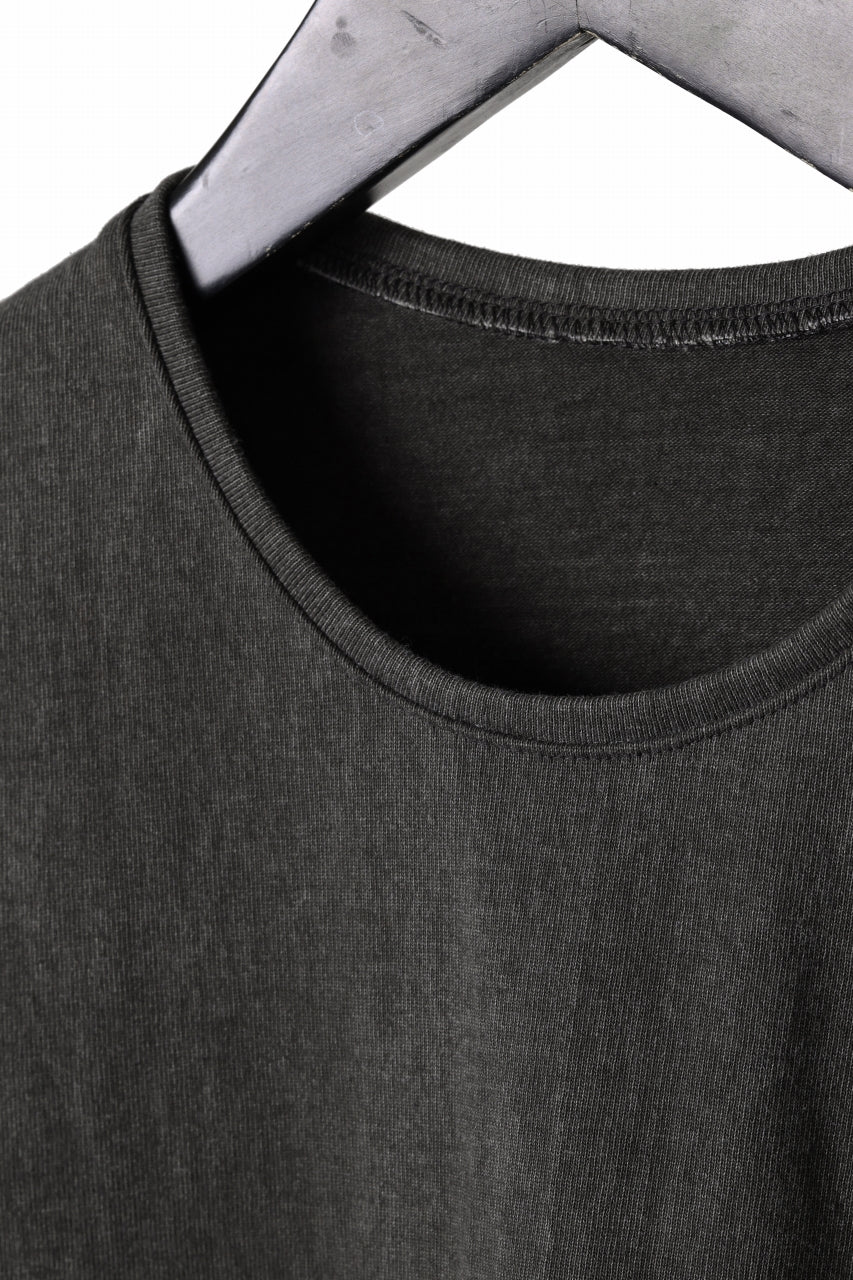 black crow x LOOM exclusive long sleeve tops / sumi dyed medium cotton jersey (carbon) - Image 12