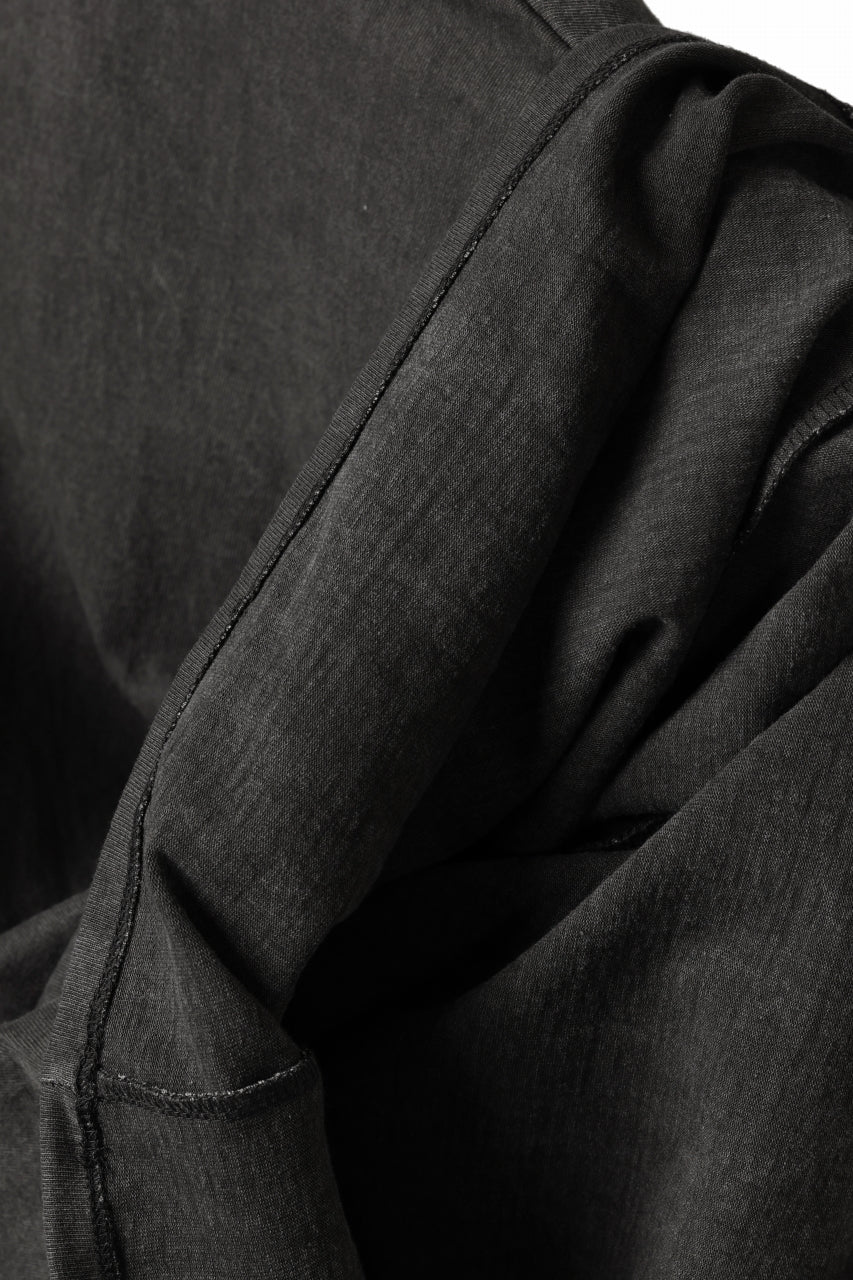 black crow x LOOM exclusive long sleeve tops / sumi dyed medium cotton jersey (carbon) - Image 16