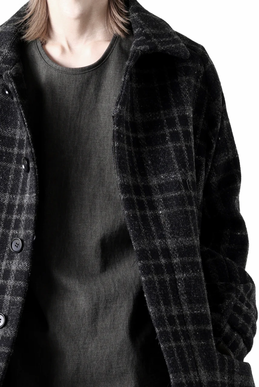 black crow x LOOM exclusive long sleeve tops / sumi dyed medium cotton jersey (carbon) - Image 43