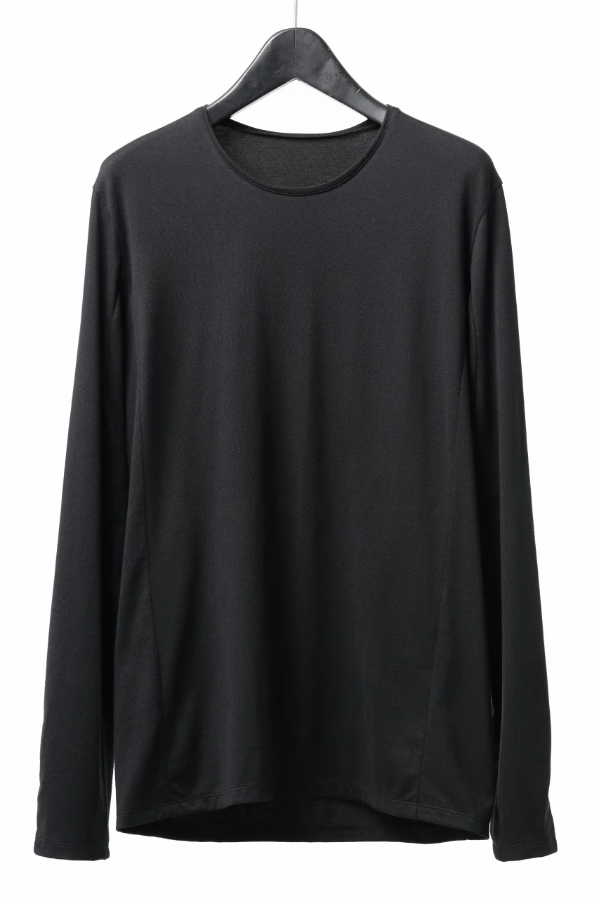 black crow x LOOM exclusive long sleeve tops / suvin cotton jersey (black)