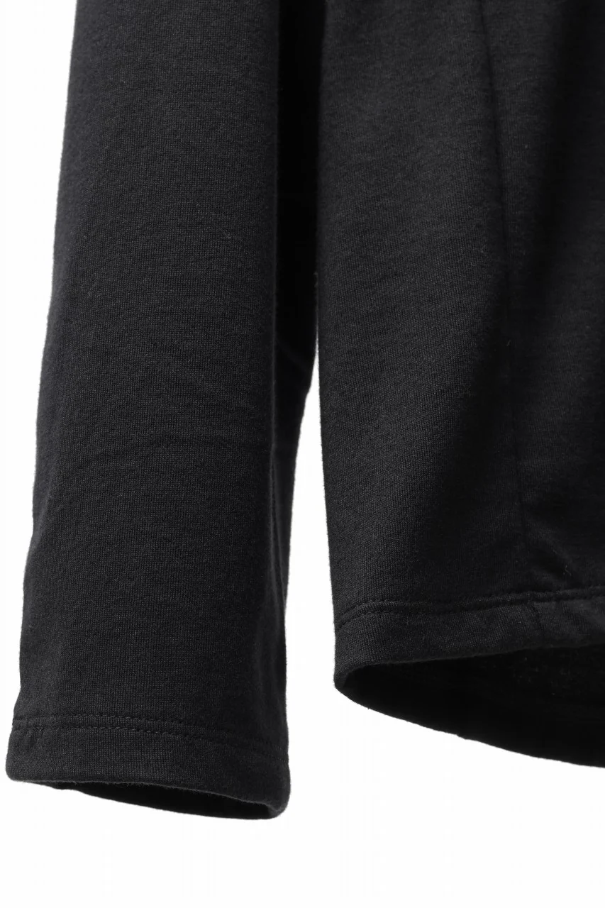 black crow x LOOM exclusive long sleeve tops / suvin cotton jersey (black) - Image 16