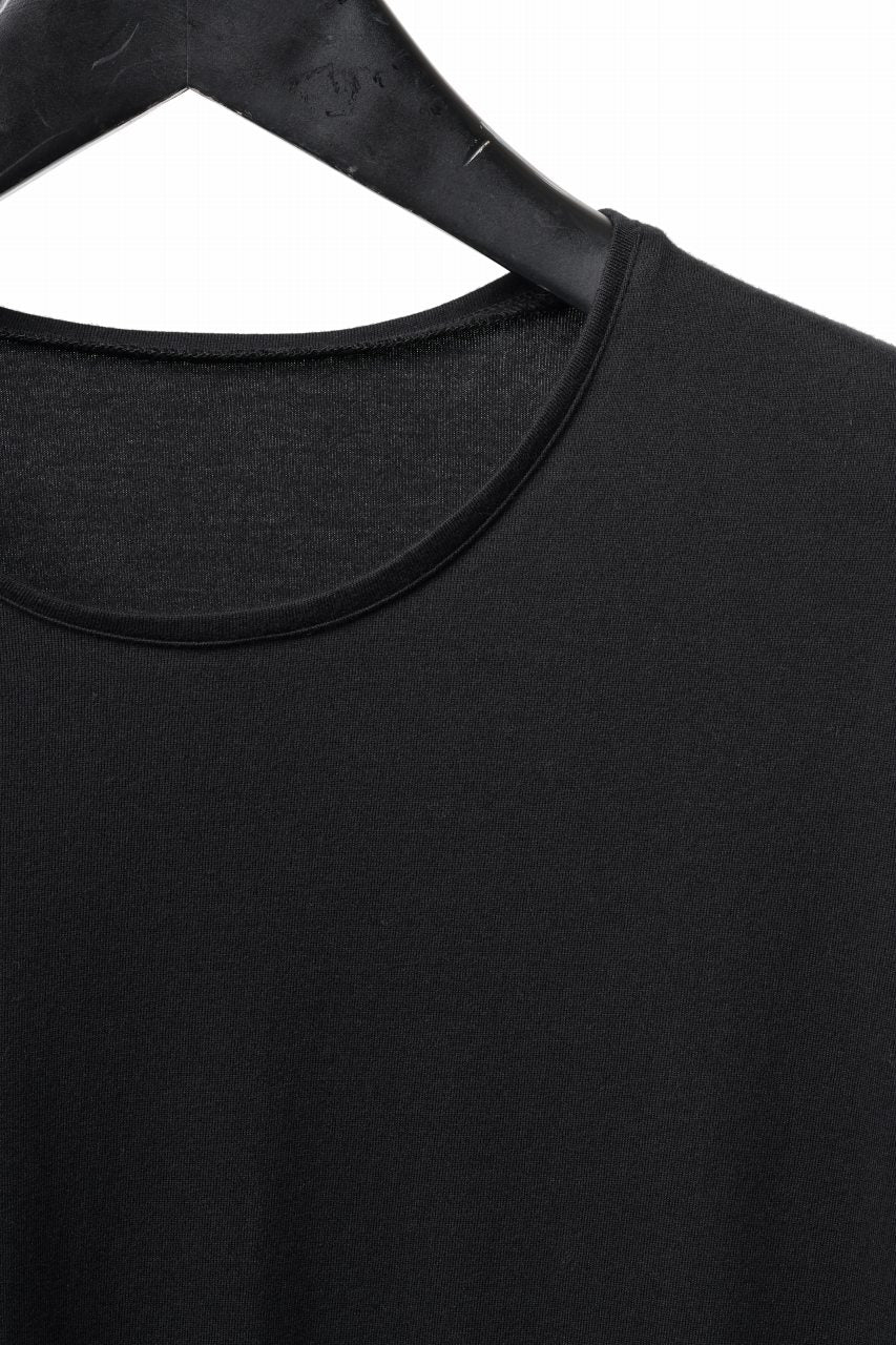 black crow x LOOM exclusive long sleeve tops / suvin cotton jersey (black) - Image 17
