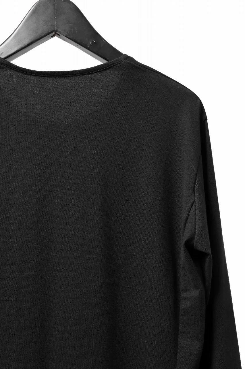 black crow x LOOM exclusive long sleeve tops / suvin cotton jersey (black) - Image 18