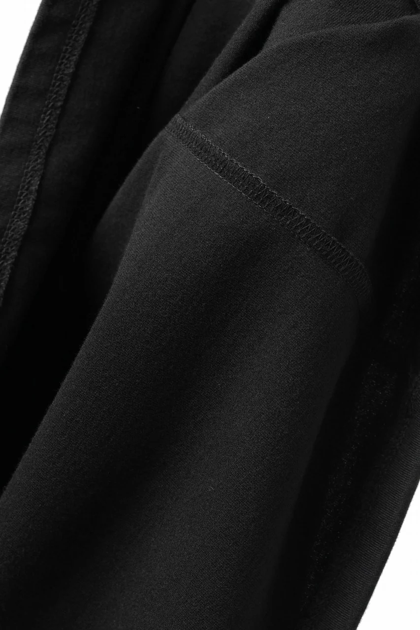black crow x LOOM exclusive long sleeve tops / suvin cotton jersey (black) - Image 19