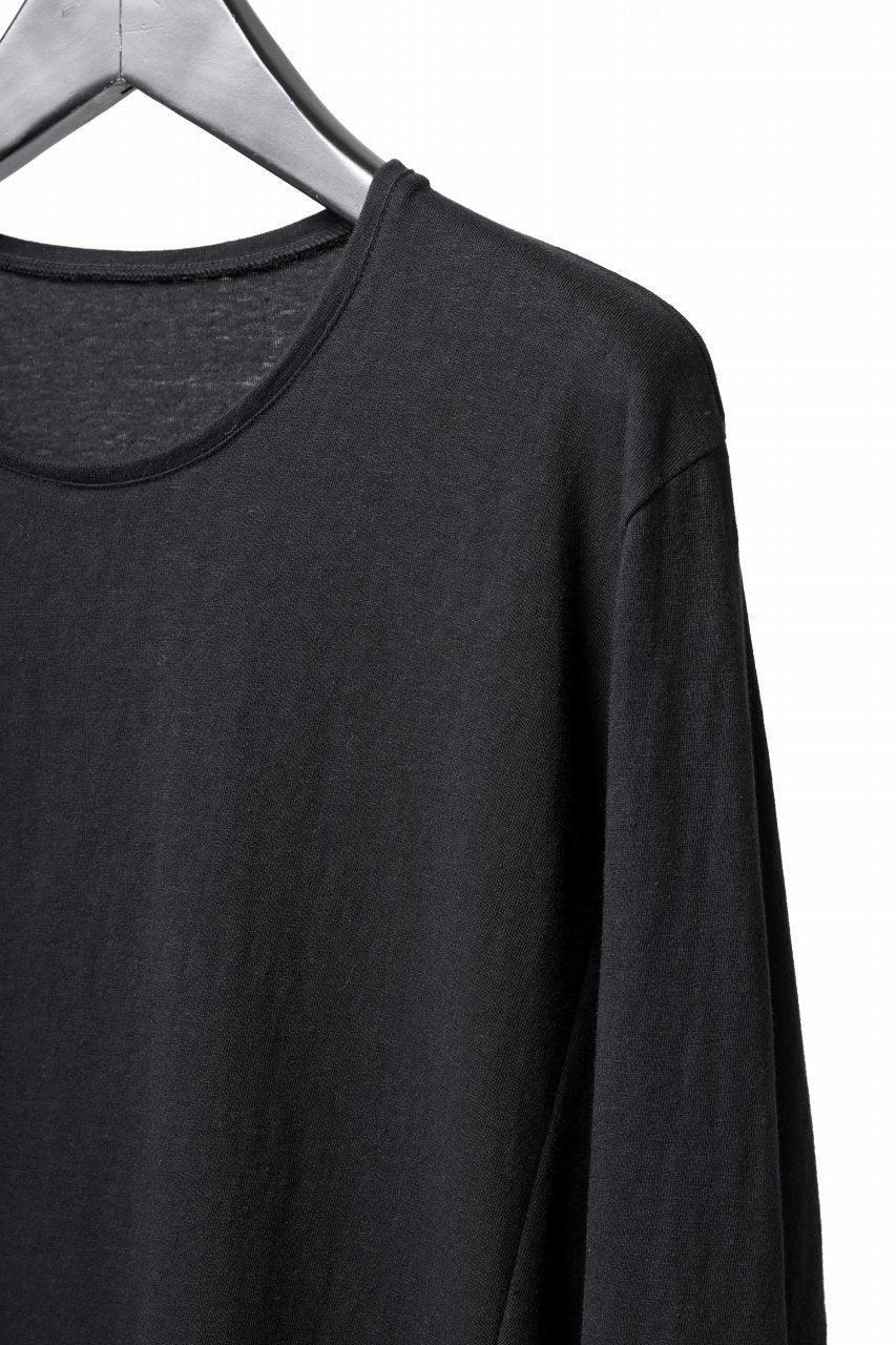 black crow x LOOM exclusive long sleeve tops / zimbabwe cotton jersey (black) - Image 10