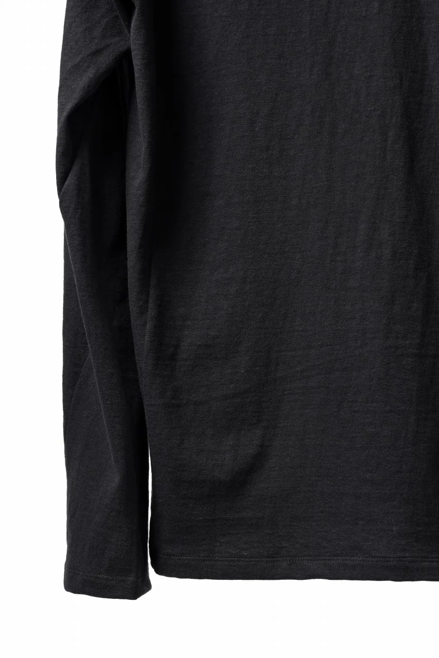 black crow x LOOM exclusive long sleeve tops / zimbabwe cotton jersey (black) - Image 13
