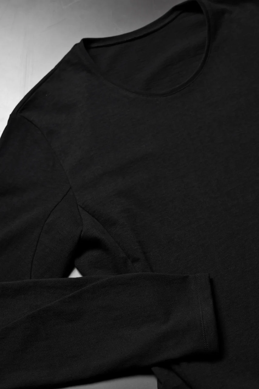 black crow x LOOM exclusive long sleeve tops / zimbabwe cotton jersey (black) - Image 23