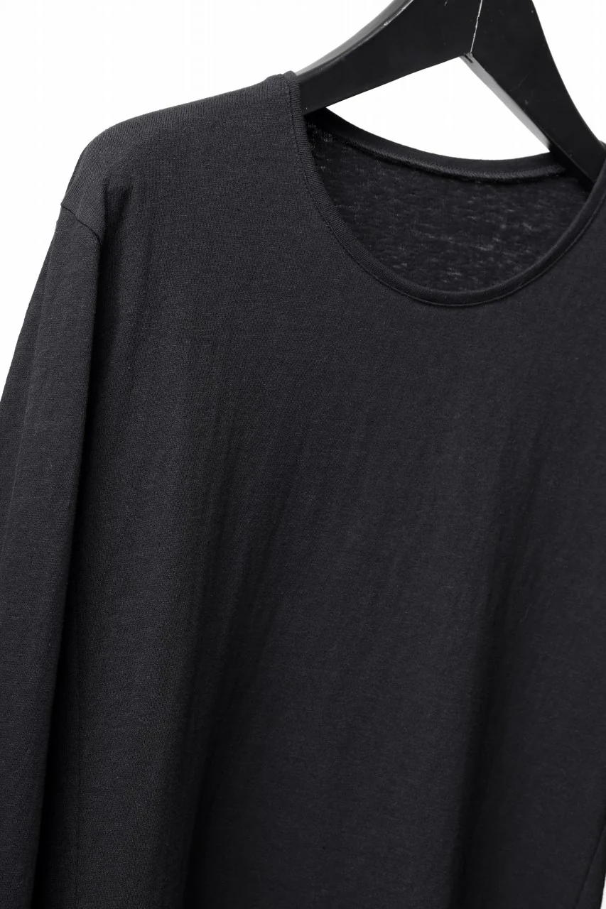 black crow x LOOM exclusive long sleeve tops / zimbabwe cotton jersey (black) - Image 9