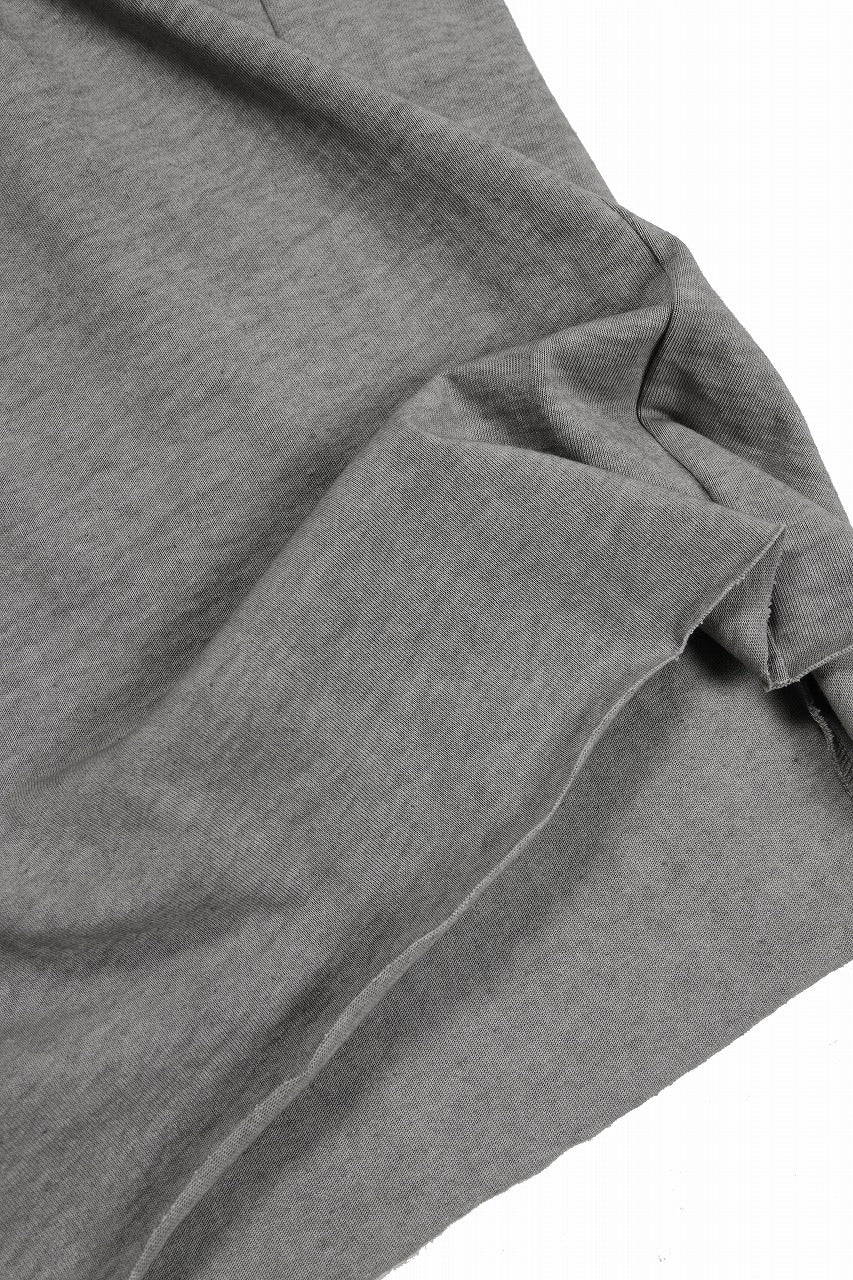 black crow x LOOM exclusive short sleeve tops / dyed medium cotton jersey (淡墨) - Image 12