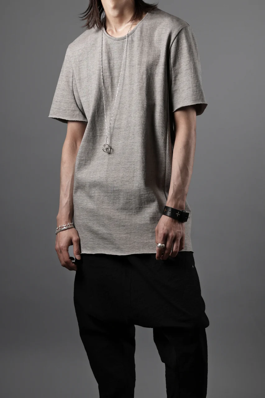 black crow x LOOM exclusive short sleeve tops / dyed medium cotton jersey (淡墨) - Image 18
