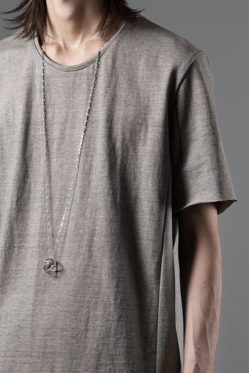 black crow x LOOM exclusive short sleeve tops / dyed medium cotton jersey (淡墨) - Image 21