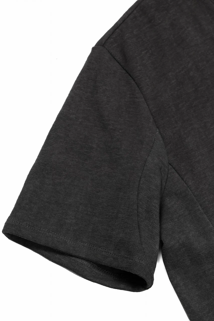 black crow x LOOM exclusive short sleeve tops / dyed zimbabwe cotton jersey (濃墨) - Image 10