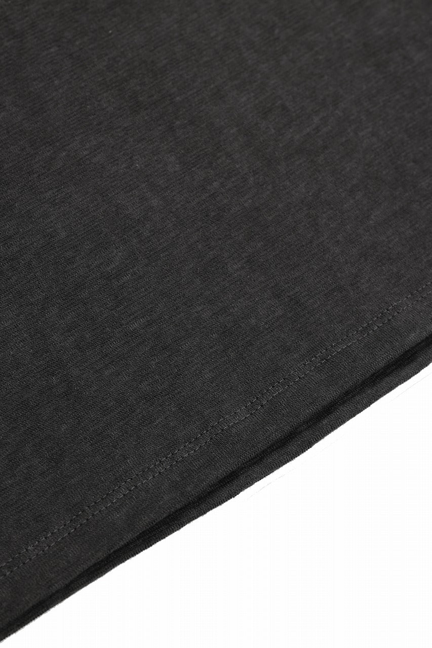 black crow x LOOM exclusive short sleeve tops / dyed zimbabwe cotton jersey (濃墨) - Image 11