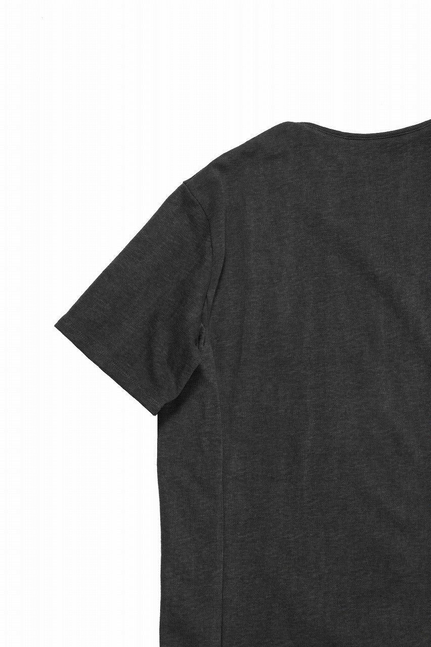 black crow x LOOM exclusive short sleeve tops / dyed zimbabwe cotton jersey (濃墨) - Image 13