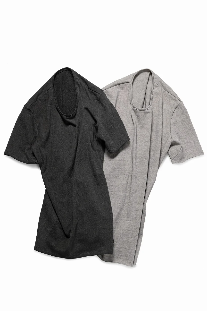 black crow x LOOM exclusive short sleeve tops / dyed zimbabwe cotton jersey (濃墨) - Image 14