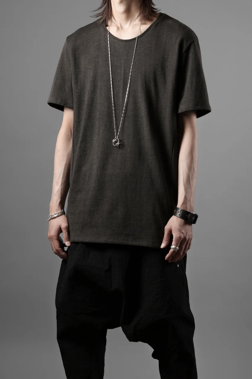 black crow x LOOM exclusive short sleeve tops / dyed zimbabwe cotton jersey (濃墨) - Image 15
