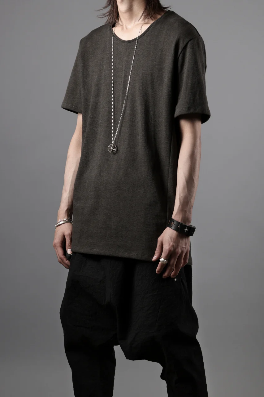 black crow x LOOM exclusive short sleeve tops / dyed zimbabwe cotton jersey (濃墨) - Image 16