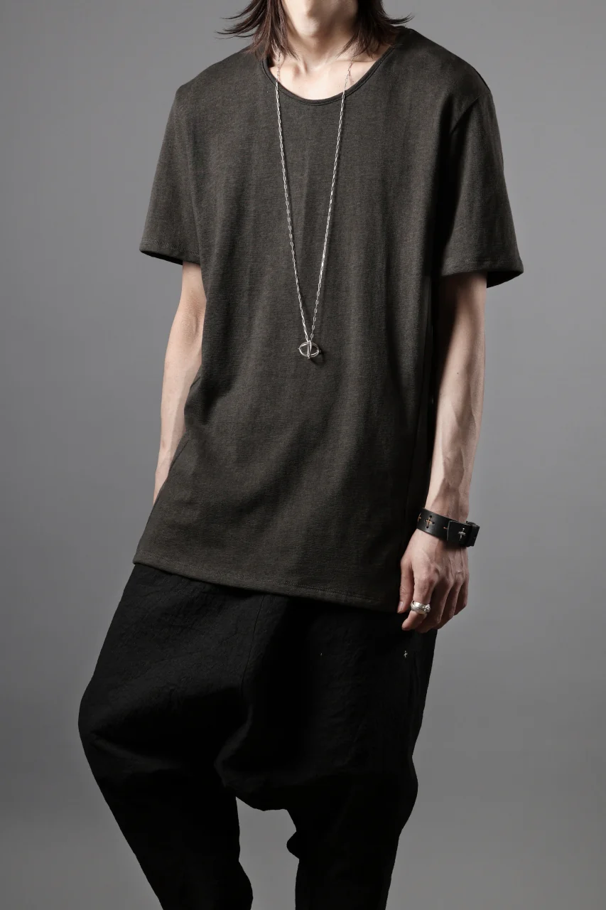 black crow x LOOM exclusive short sleeve tops / dyed zimbabwe cotton jersey (濃墨) - Image 17