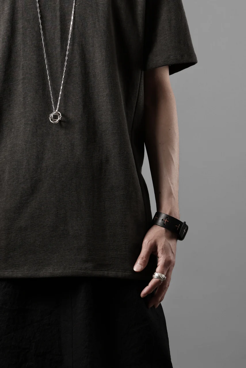 black crow x LOOM exclusive short sleeve tops / dyed zimbabwe cotton jersey (濃墨) - Image 22