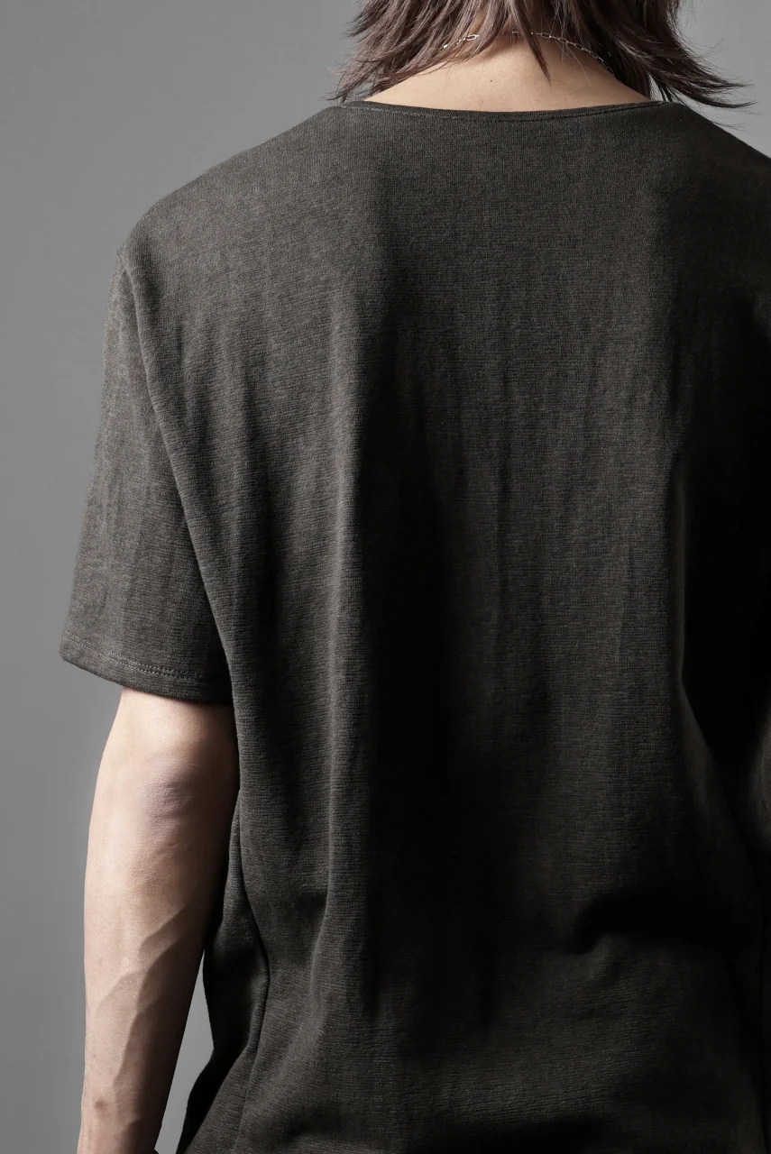 black crow x LOOM exclusive short sleeve tops / dyed zimbabwe cotton jersey (濃墨) - Image 23