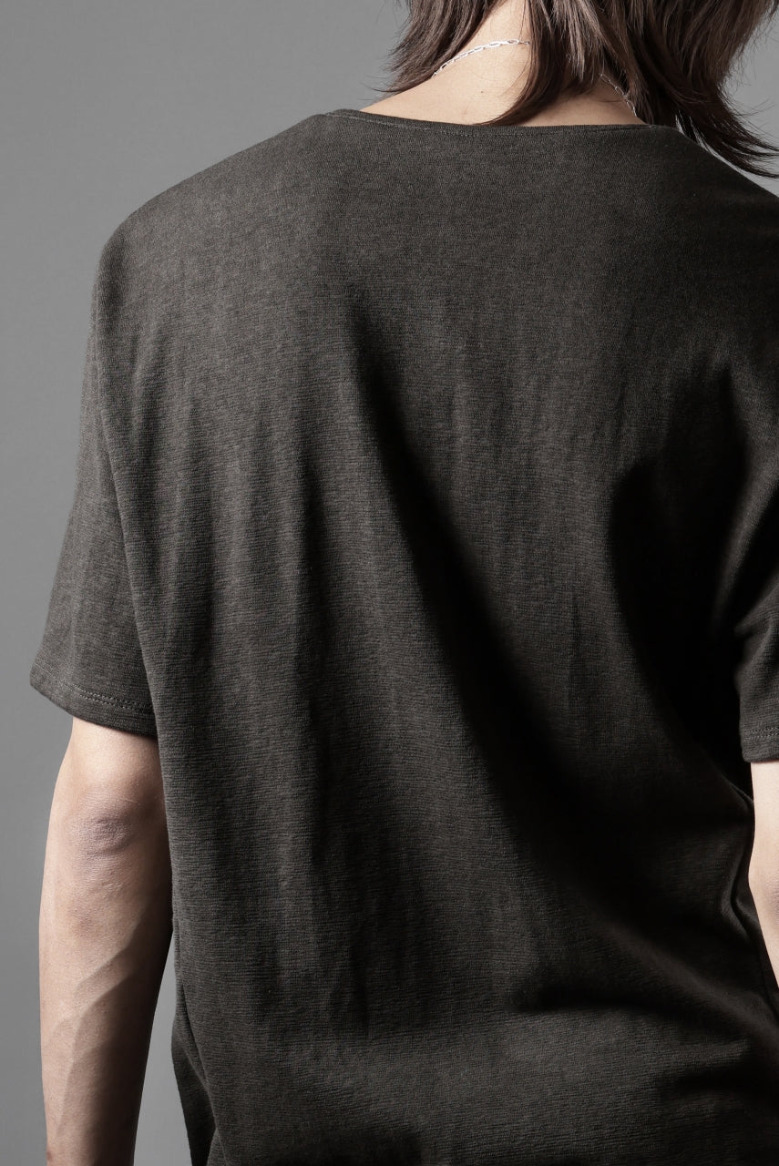black crow x LOOM exclusive short sleeve tops / dyed zimbabwe cotton jersey (濃墨) - Image 24