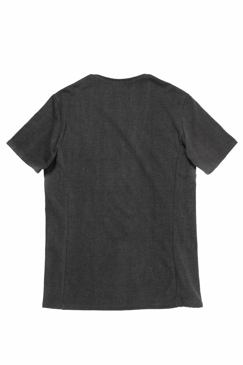 black crow x LOOM exclusive short sleeve tops / dyed zimbabwe cotton jersey (濃墨) - Image 7