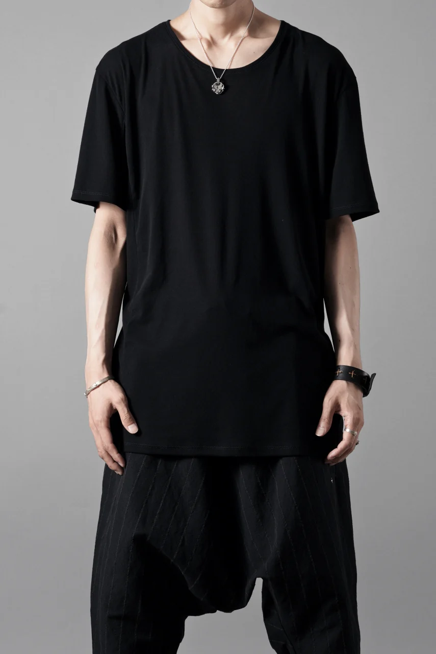black crow x LOOM exclusive short sleeve tops / supima cotton jersey (BLACK) - Image 11