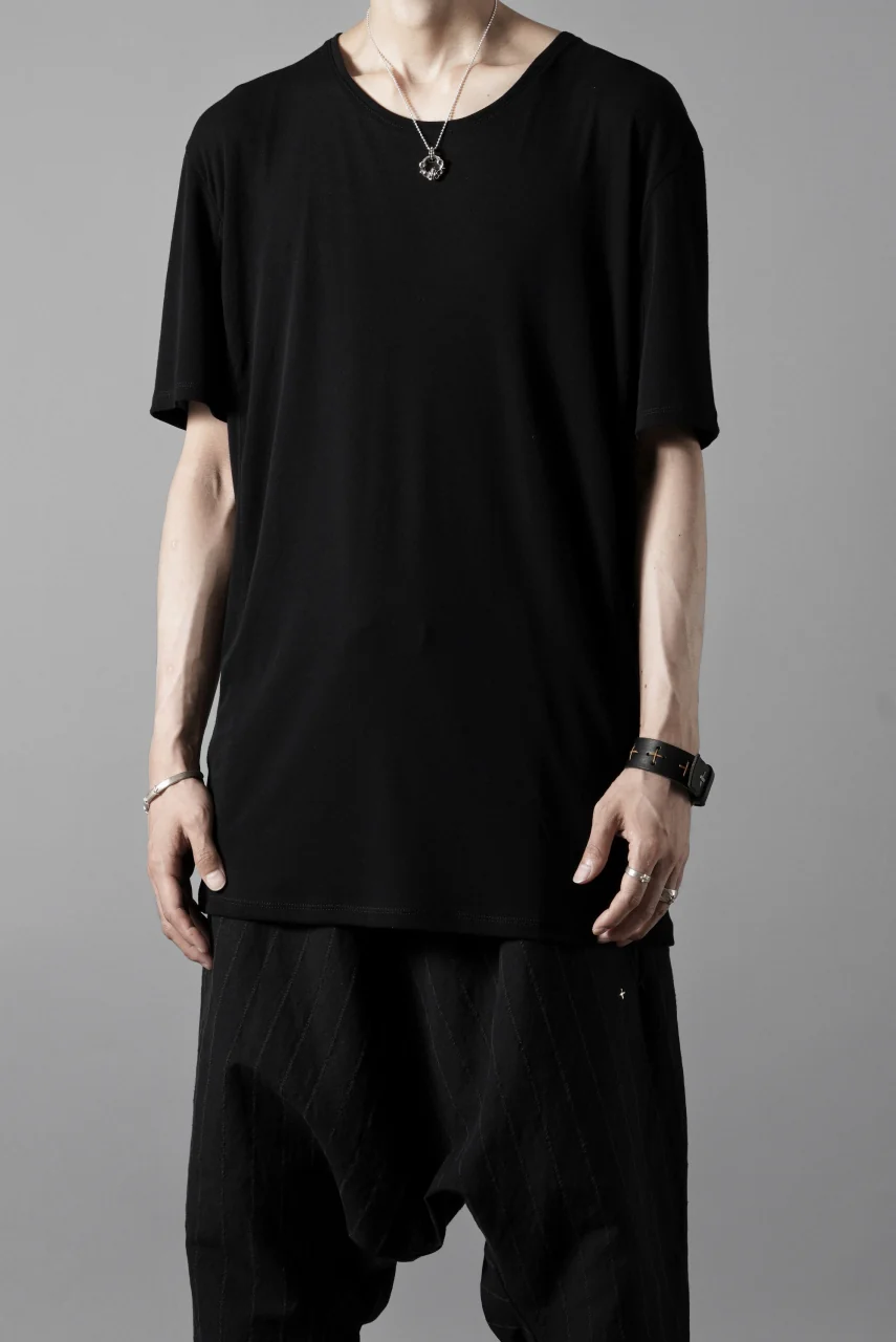 black crow x LOOM exclusive short sleeve tops / supima cotton jersey (BLACK) - Image 12