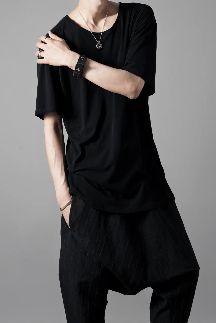 black crow x LOOM exclusive short sleeve tops / supima cotton jersey (BLACK) - Image 15